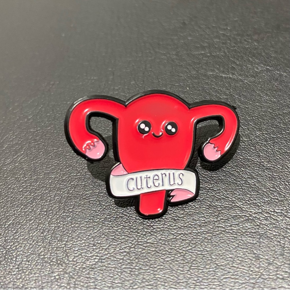 3/$35|Cool Funny Red Cuterus shirt Bag Pin Badge Lapel Brooch Accessory